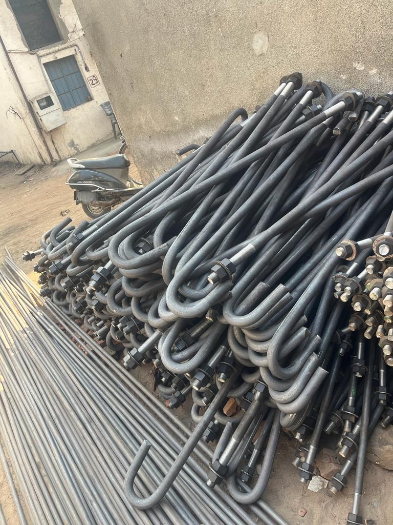 Round Mild Steel J Foundation Bolt