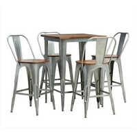Metal 4 Seater Dining Set