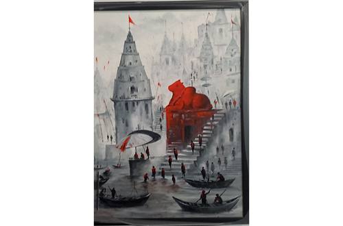 Banaras Ghat Painting