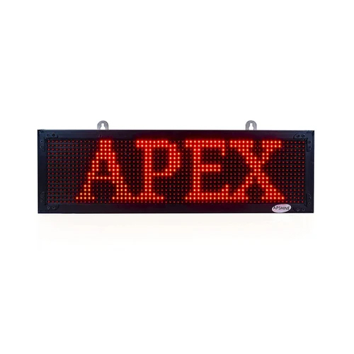 Apex Red Led Scrolling Sign Board Body Material: Acrylic / Pvc / Metal
