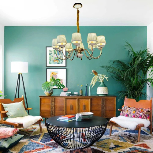 Modern Chandelier - Metal LED Lighting | Gold Decorative Elegance for Contemporary Spaces