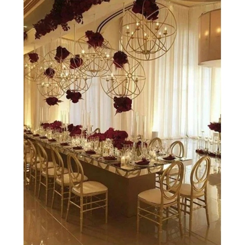 Ring Chandelier 6 Bulbs - Color: Gold