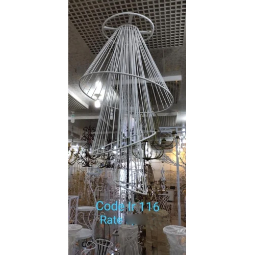 Wedding Iron And Brass Chandelier - Brass Material, Fluorescent Lighting, White Color | Elegant Decorative Lighting Fixture