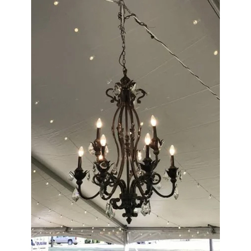 Black Iron Chandelier - Lighting: Led