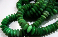 Natural Chrysoprase Faceted German Cut Rondelle Shape 11mm Beads Strand 8''long