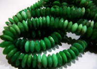 Natural Chrysoprase Faceted German Cut Rondelle Shape 11mm Beads Strand 8''long