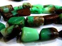 Natural Chrysoprase Nugget Shape Plain 15mm To 25mm Beads Sold 4 Loose Beads