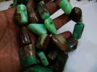 Natural Chrysoprase Nugget Shape Plain 15mm To 25mm Beads Sold 4 Loose Beads