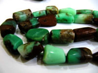 Natural Chrysoprase Nugget Shape Plain 15mm To 25mm Beads Sold 4 Loose Beads