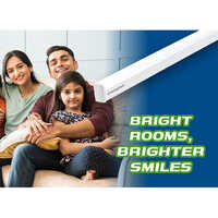 Laser Ray Smile LED Batten - Glass & PVC, 3W Size , Different Light Colors for Residential & Commercial Lighting Solutions