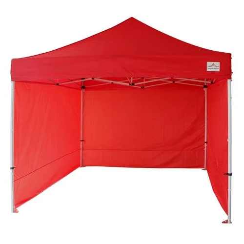 6X6 Ft Side Covered Canopy - Color: Red