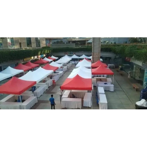 10X10 Ft Heavy Duty 28 Kg Events Canopy - Color: Red