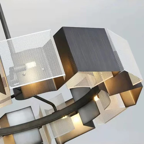 7 Star Decor Modern 8 Lights Chandelier - Color: Gold