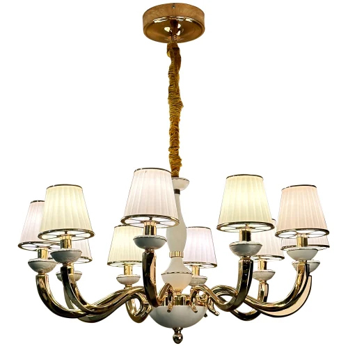 MZD950A-D0.2X456WT - Metal Chandelier, Gold Finish | LED Lighting, Ideal for Decoration, 110-220 Volt