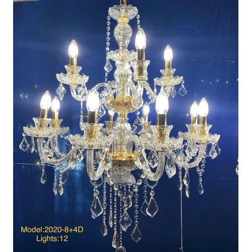 Crystal Hanging Chandelier - Color: Gold