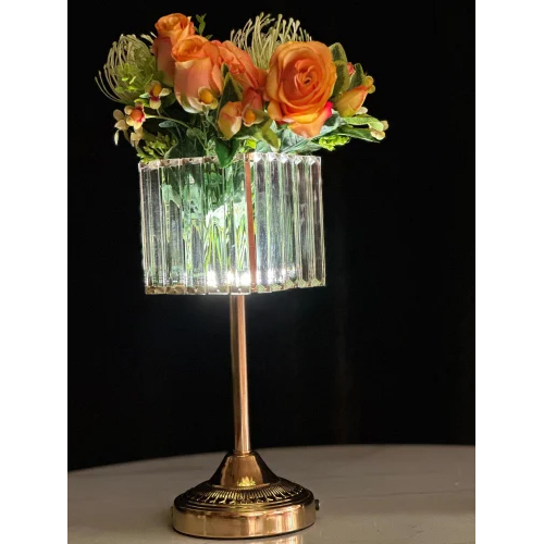 Wireless Glam Table Lamp With Crystal - Color: Warm White