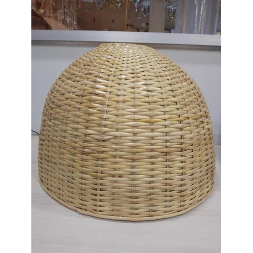 Extra Large Rattan Lamp - Wood Material Light Yellow Color | Elegant Decorative Lighting Solution