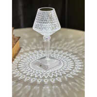 Wireless Acrylic Table Lamp - Transparent, Acrylic Material | Led Lighting For Elegant Decoration