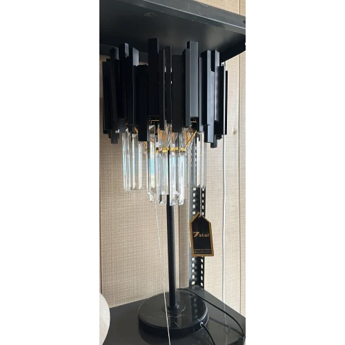 Black Table Lamp - Lighting: Led