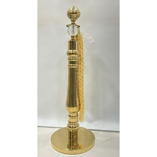 Golden Luxury Queue Manager - 8.5 Kilograms Manual Operation with Elegant Design for Malls