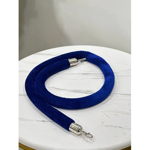 Blue Que Rope With Gold Top - Industrial Grade Manual Rope | One-Year Warranty, No Power Needed, Striking Blue with Elegant Gold Top