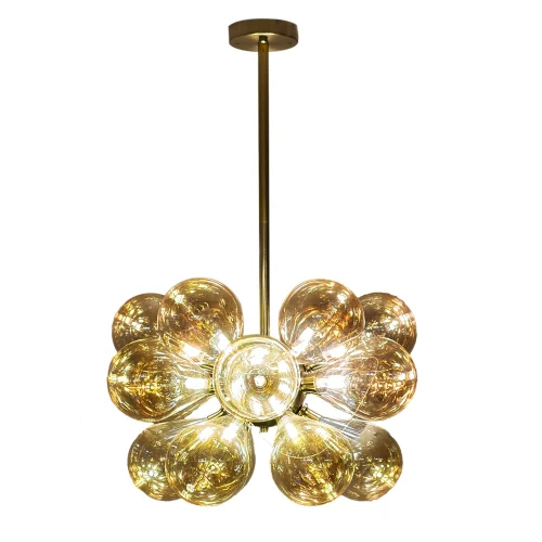 6135-18-Gold Modern Chandelier - Color: Gold