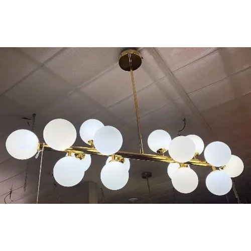 7 Star Decor Gold Mirror Finish Live To Dream16 Lights Elegant Chandelier - Lighting: Led