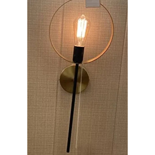 Luxury Gold And Black Stainless Steel Wall Light - LED Lighting Solution | Elegant Home Decor Accessory, Contemporary Design