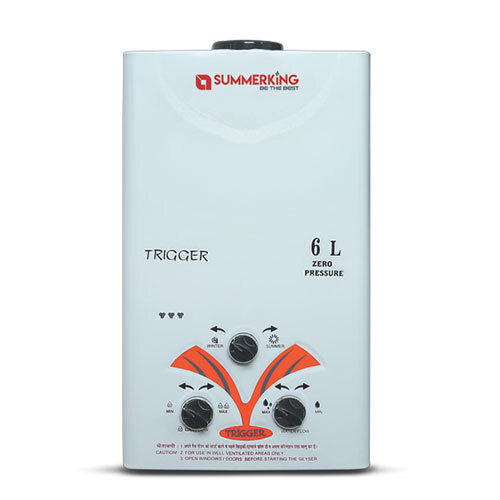 Trigger Gas Water Heater Capacity: 6 Liter/Day