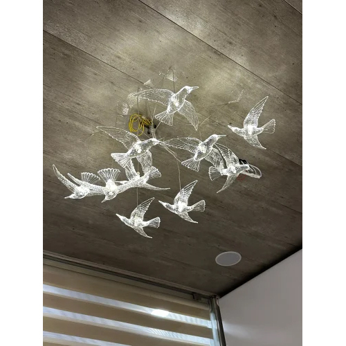 Pack Of 10 Acrylic Led Bird - Application: Decoration