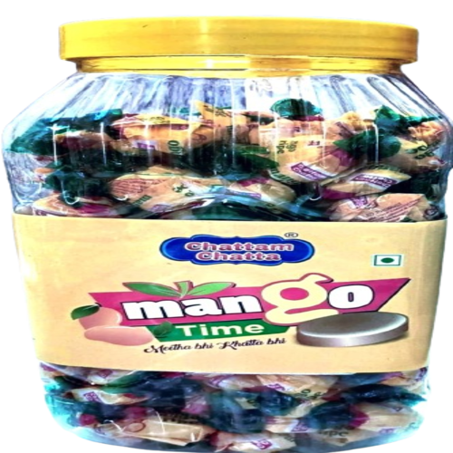 Candy Mango Bite - Solid Cube, 200 Candies Per Jar | Vegetarian, Gelatin Free, Mouth-Watering Mango Flavor, Easy to Digest