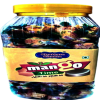 Candy Mango Bite - Solid Cube, 200 Candies Per Jar | Vegetarian, Gelatin Free, Mouth-watering Mango Flavor, Easy To Digest