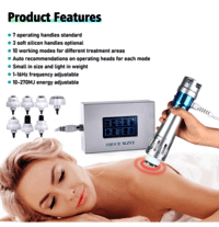 Shockwave Therapy Portable Device Home Use Adjustable Intensity, For Clinical Purpose