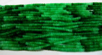 Natural Chrysoprase Shaded Plain Rondelle 6-7mm Beads Strand 8''Long