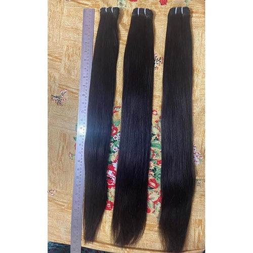 Black Natural Straight Weft Remy Hair Extension