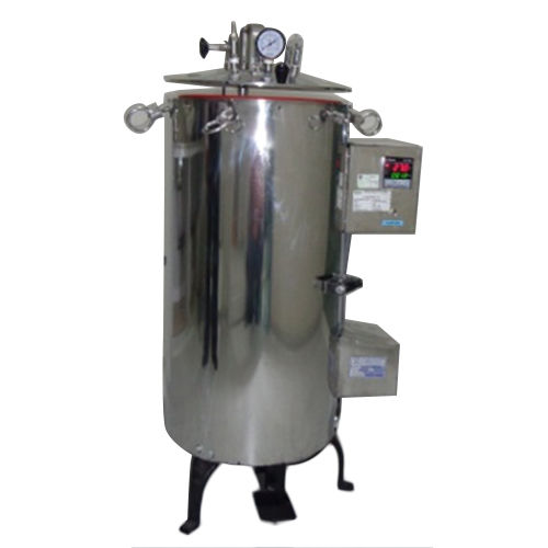 Silver Laboratory Vertical Autoclave