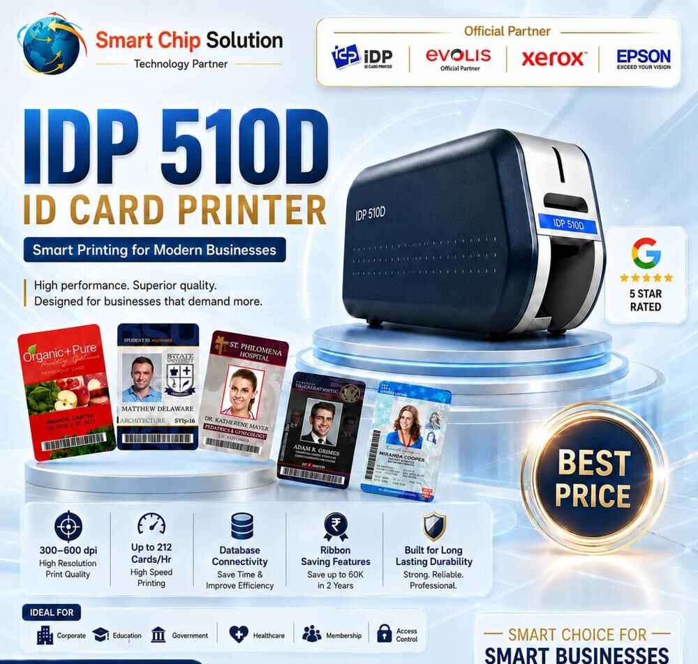 Idp Smart Idp510D High Speed Pvc Id Card Printer - Automatic Grade: Automatic