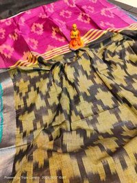 Cotton Linen Kotki Print