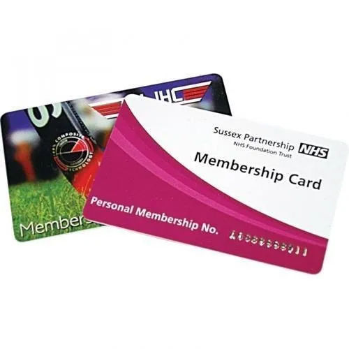 Premium Pvc Membership Card - Color: Transparent