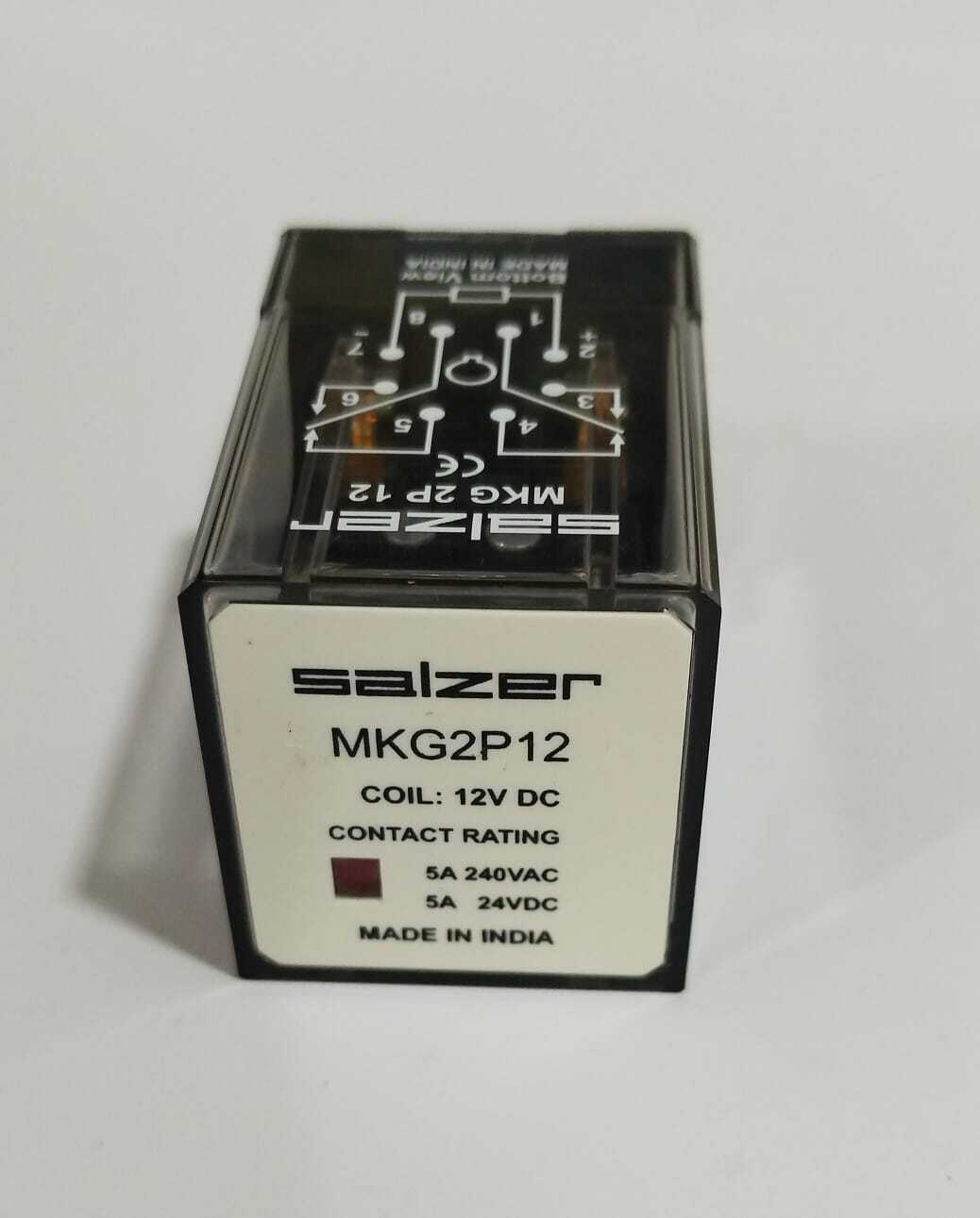 RELAY MKG2P12 12V DC 2P - SALZER