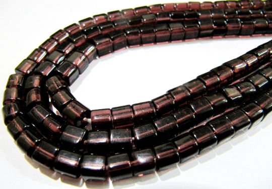 Rhodolite Garnet 5mm Box Shape Beads Sold Per Strand 10 inches long