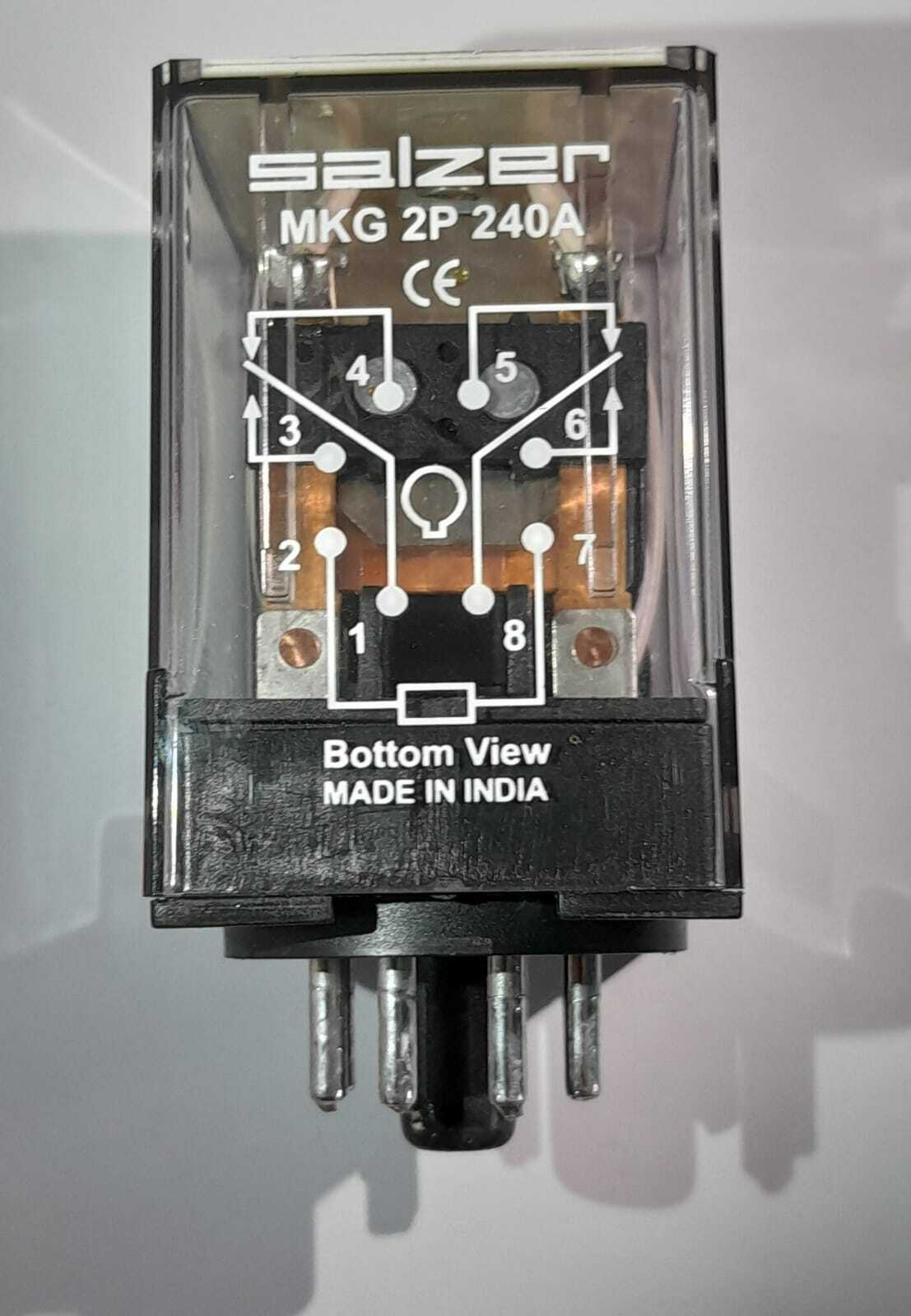 RELAY MKG2P240A 240V AC 2P - SALZER