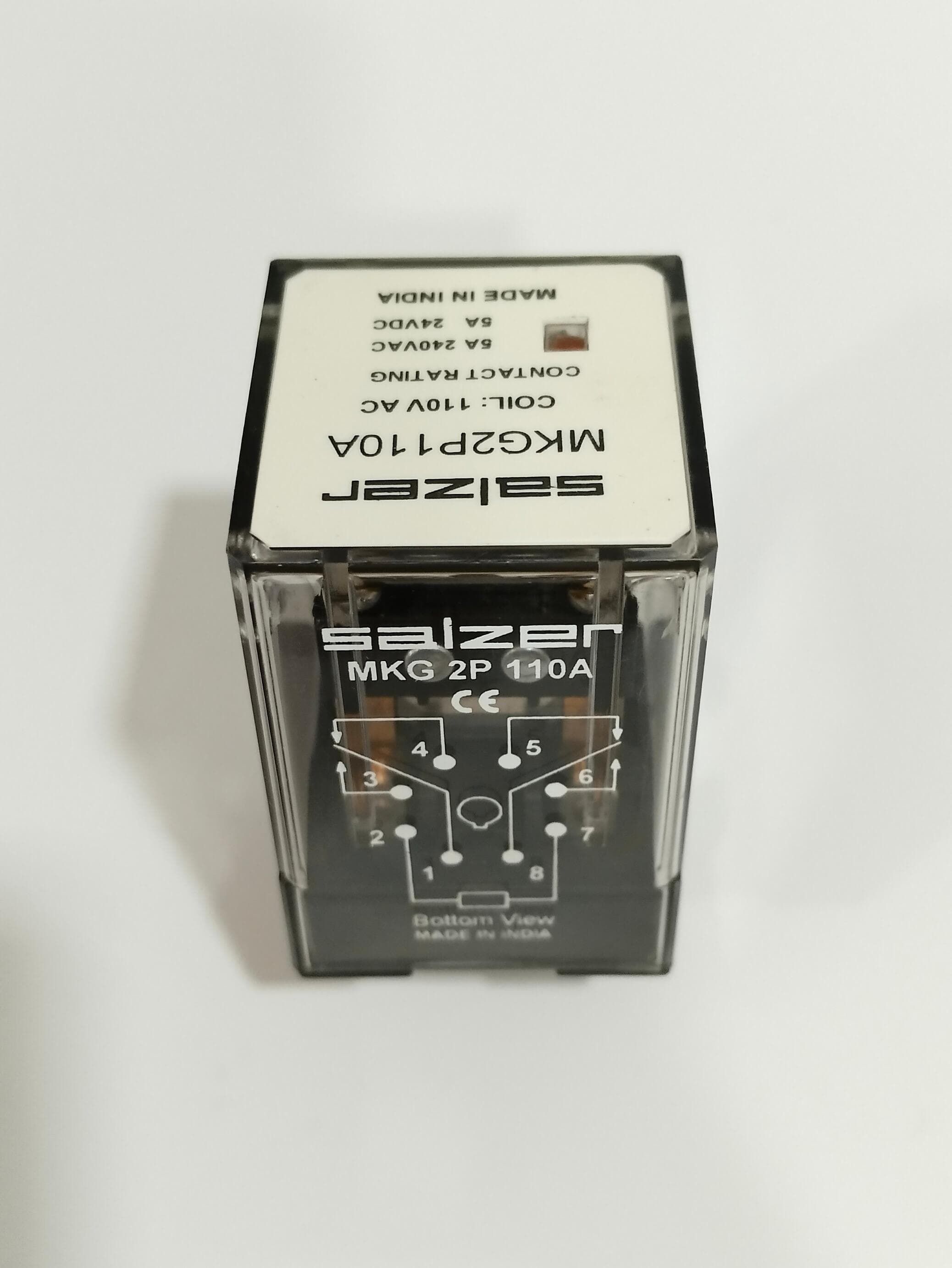 RELAY MKG2P110A 110V AC 2 POLE - SALZER