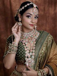 Dazzling Dulhan Choker Ensemble Full Bridal Set For Women & Girls