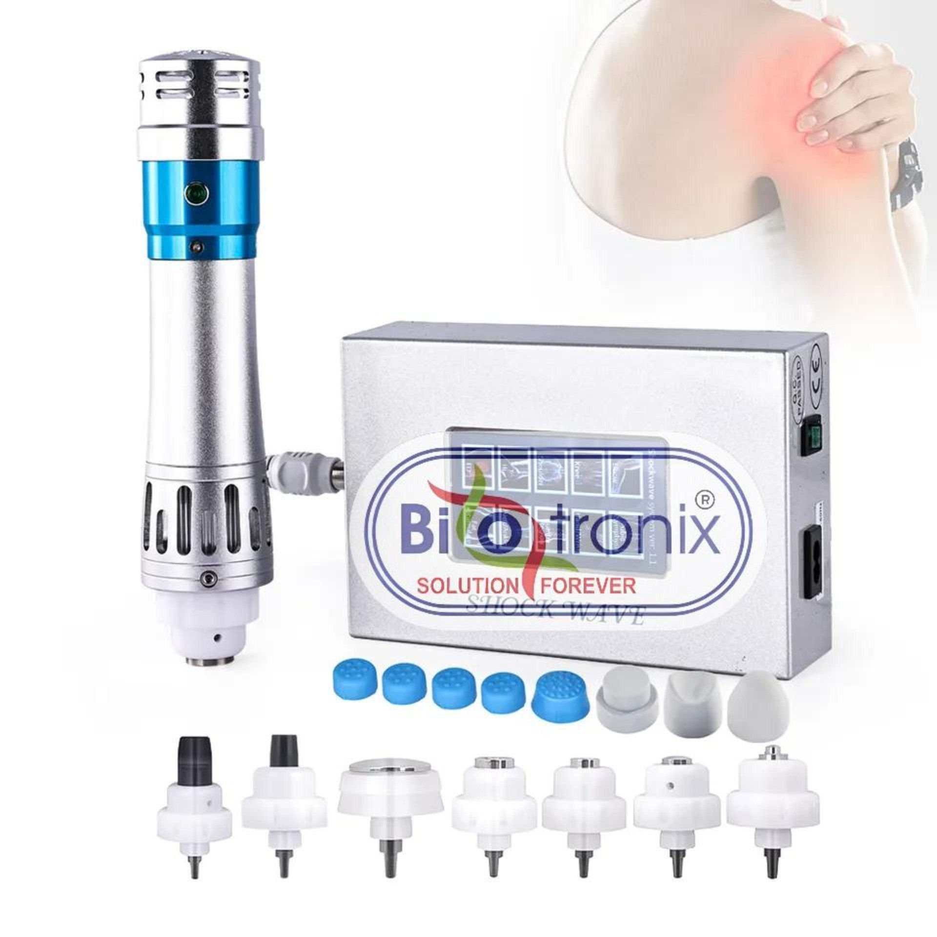 Shockwave Therapy Device Home Use Pain Relief Portable ESWT Treatment, For Clinical Purpose