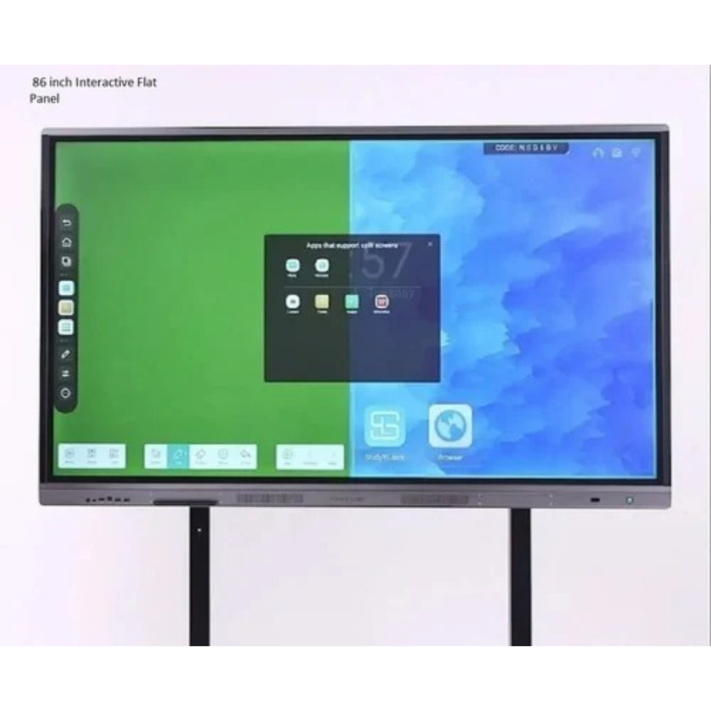 Interactive Flat Panel Display - Assembly: Optional Movable Stand / Trolley Available
