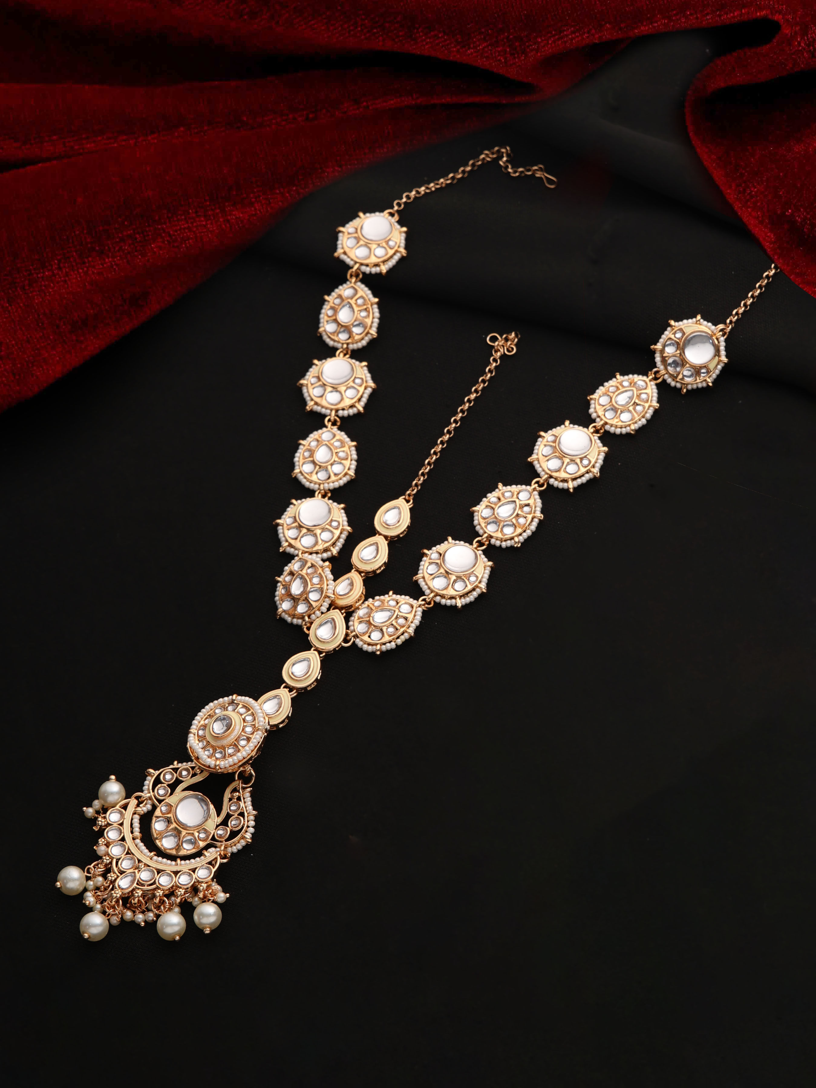 Dazzling Dulhan Choker Ensemble Full Bridal Set For Women & Girls..