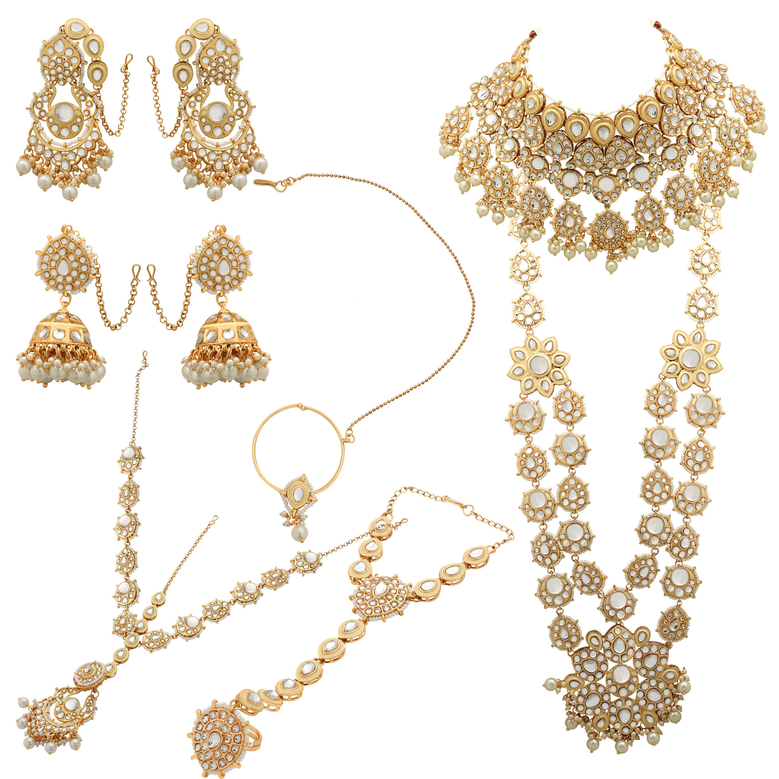 Dazzling Dulhan Choker Ensemble Full Bridal Set For Women & Girls..