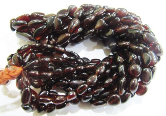 Natural Mozambique Garnet Nugget Shape 8 to 17mm Sold Per Strand 8''long