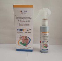 Oxytetracycline  H.C.L &  Gentian violet spray solution long  acting